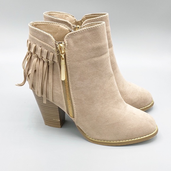 Taupe Ankle Boots - Picture 2 of 5